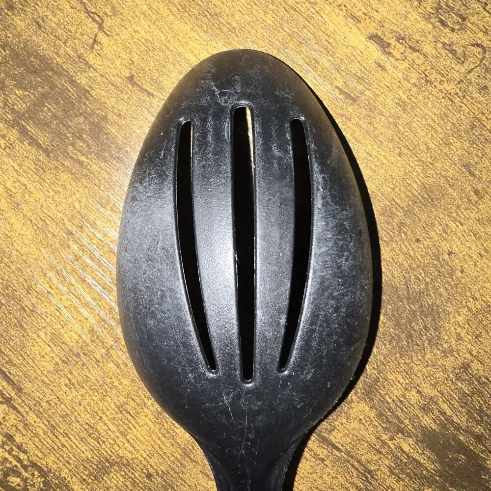 Vintage Tailor Made Products Red/Black Nylon Cooking Spoon & Slotted Spatula 12